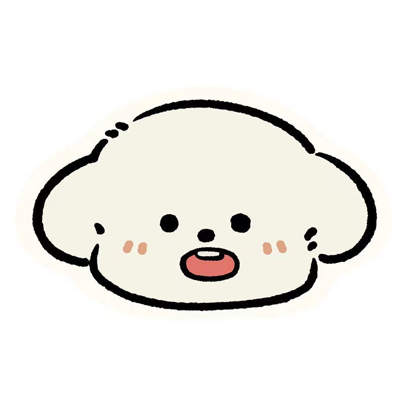 Cute Bunny-Themed Decorative Sticker