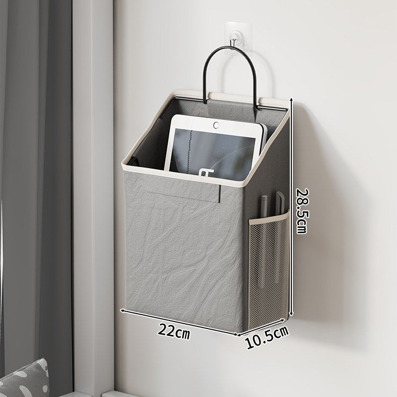 Wall-Mounted Hanging Mail and Magazine Organizer with Mesh Side Pocket