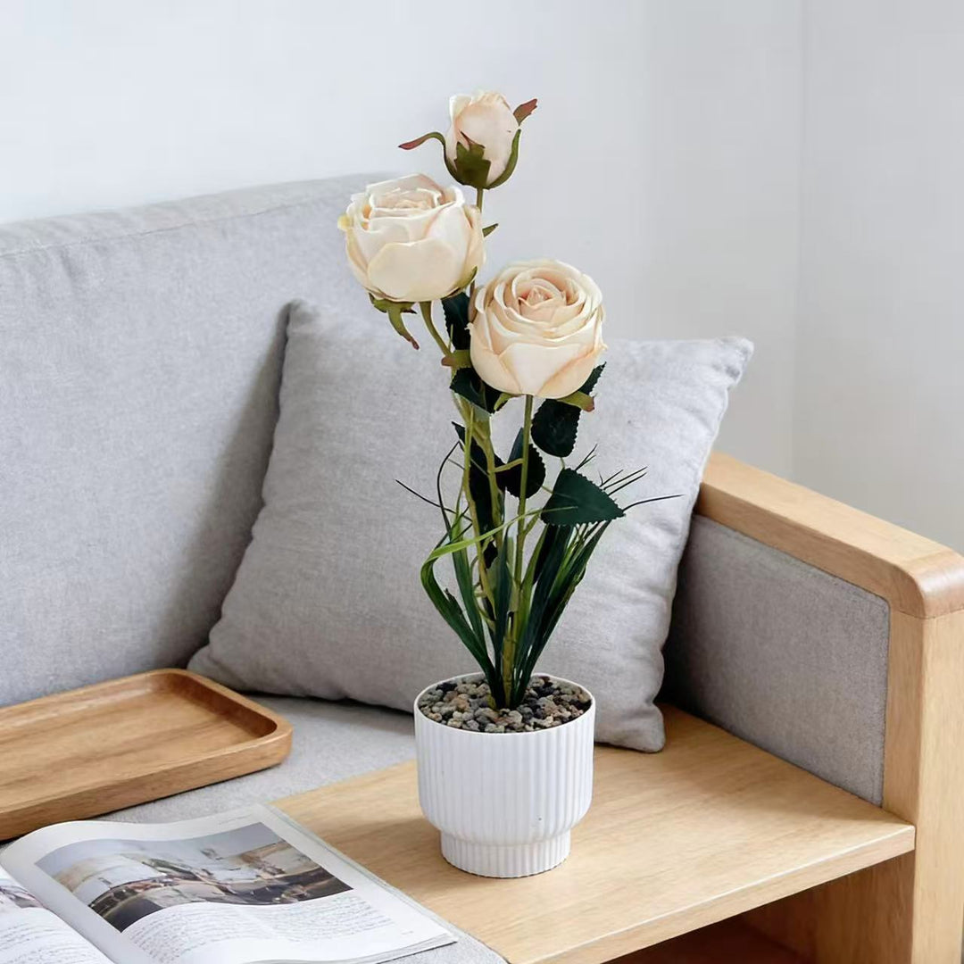 Elegant Artificial Rose Bouquet for Home Decor Display