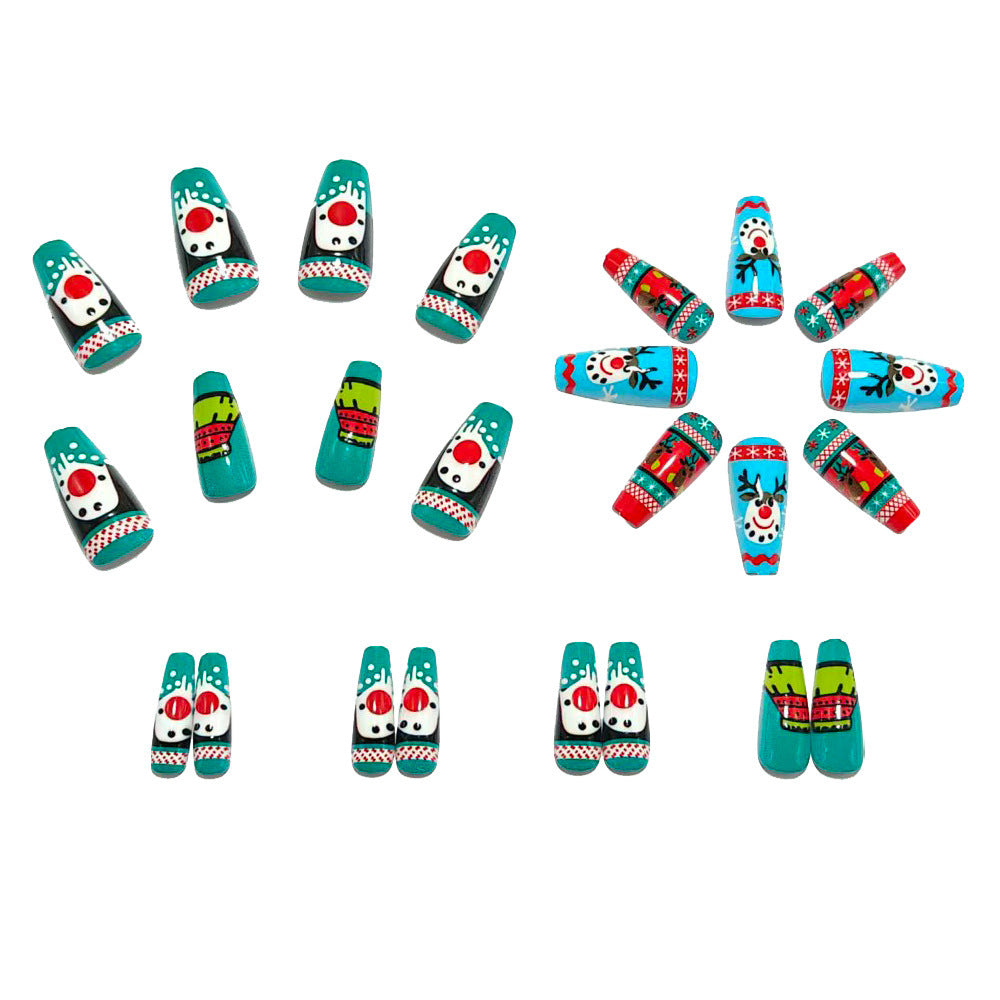Artificial nails with festive Christmas design Kalsten