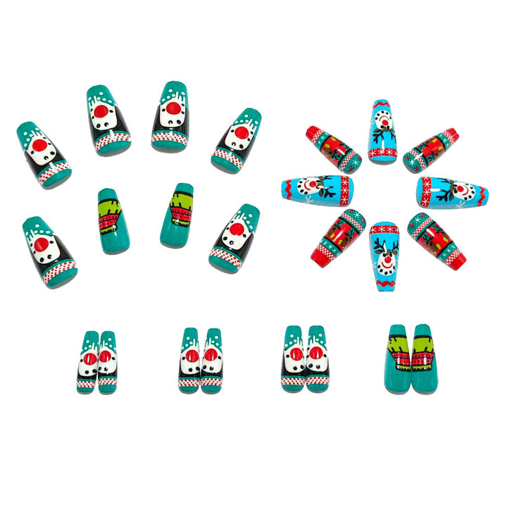 Artificial nails with festive Christmas design Kalsten