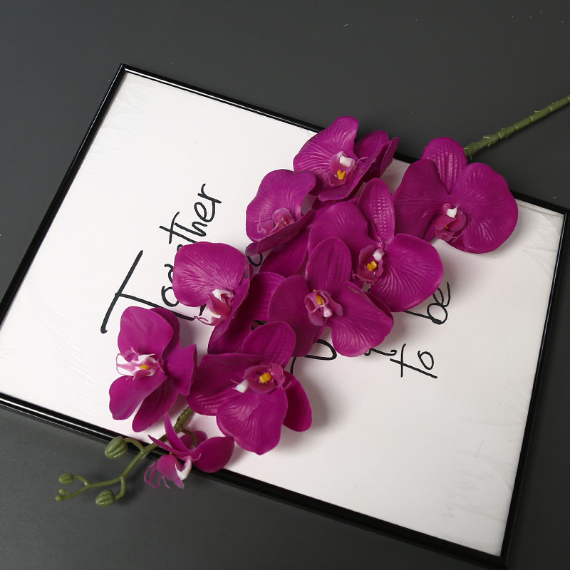 Faux Orchid Flower Stem for Home Decor Display