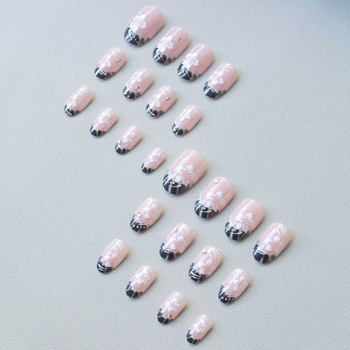Elegant Floral Nail Art Design Set