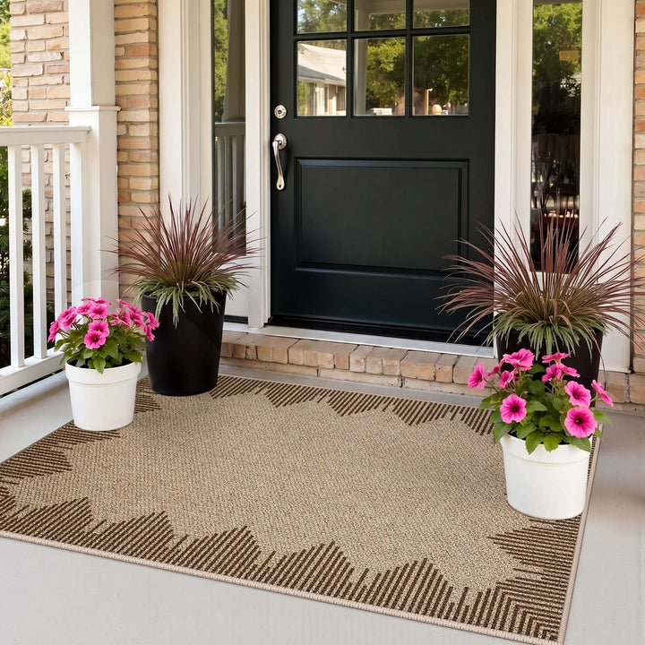 Intricate Floral Design Runner Mat