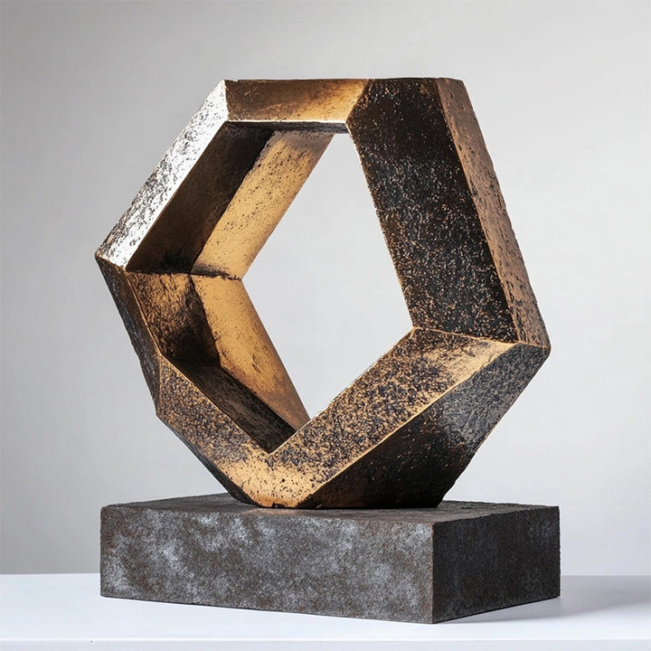 Abstract Decorative Wood Sculpture