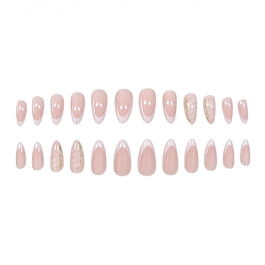 Elegant French Tip Gel Nail Enhancements Kalsten 1789915803