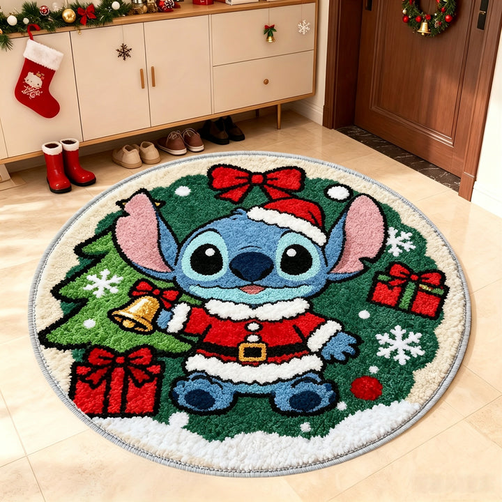 Cartoon Character Plush Round Area Rug