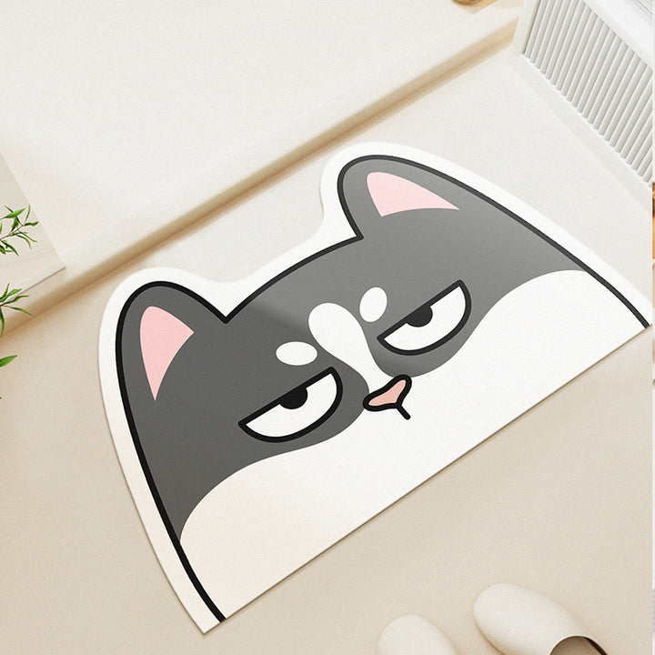 Adorable Animal-Themed Bath Mat Kalsten