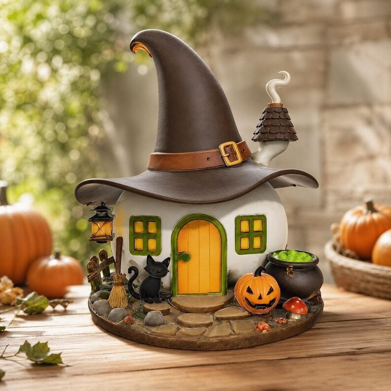 Whimsical Witch Hat House Decoration Kalsten