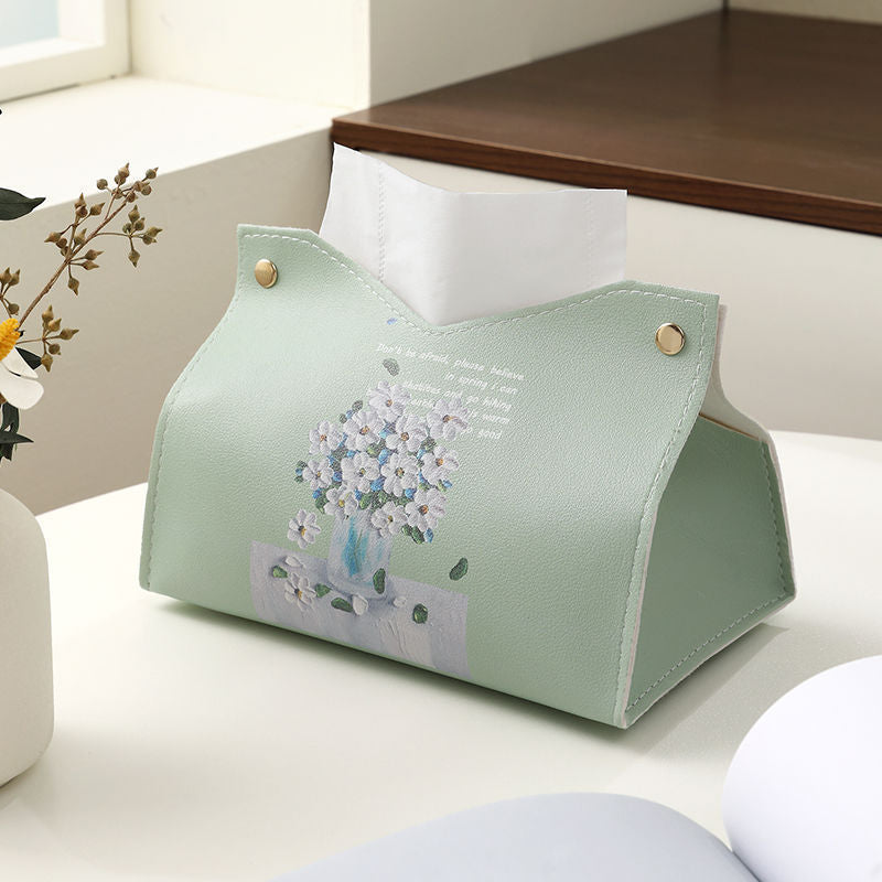 Decorative Floral Design Tissue Box Cover Kalsten
