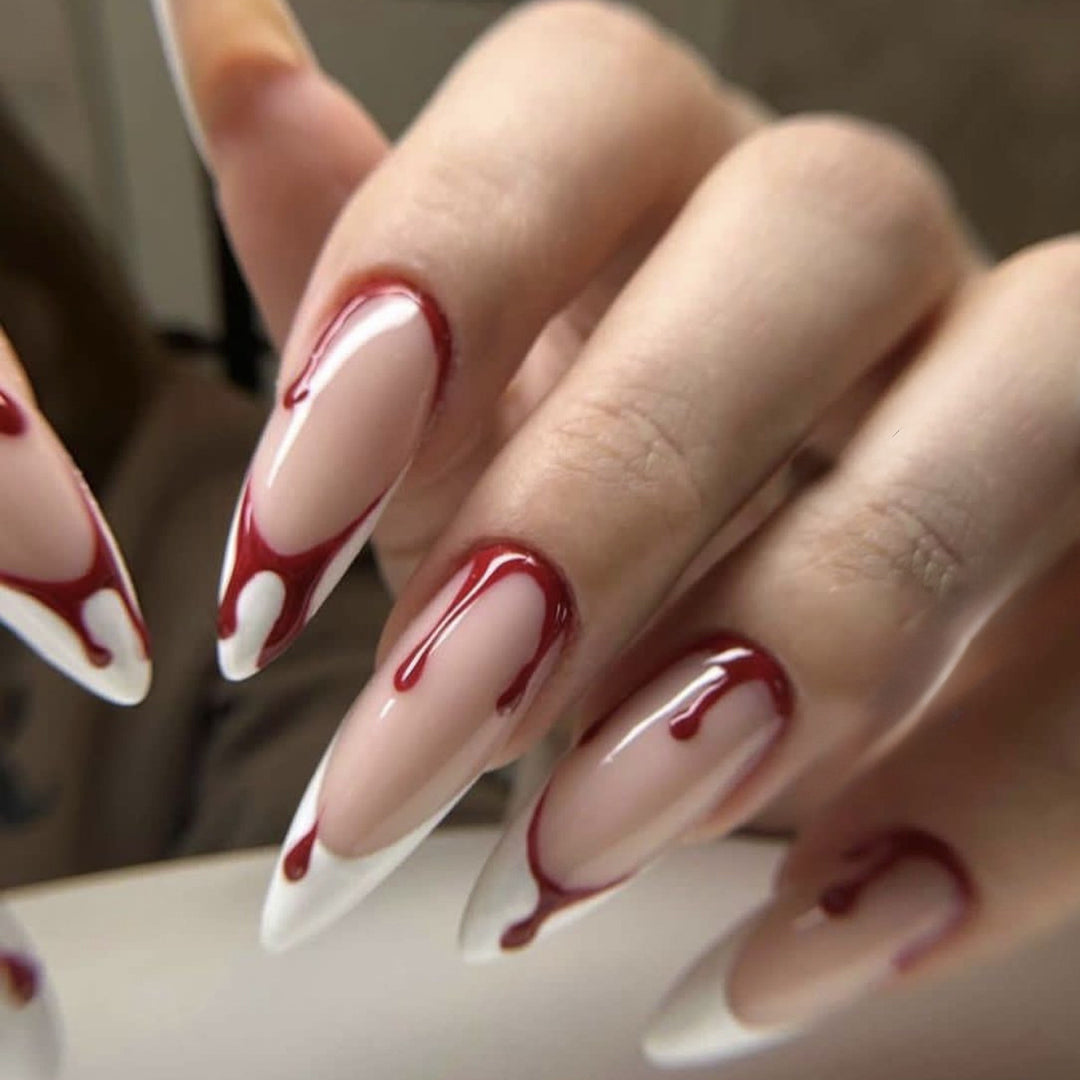 Artistic Press-On Nail Kit with Halloween Theme kalsten