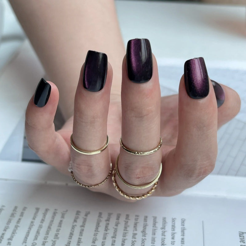 Glossy Square Press-On Nails Kalsten