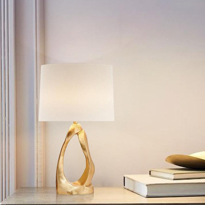 Artistic Table Lamp with Sculptural Design