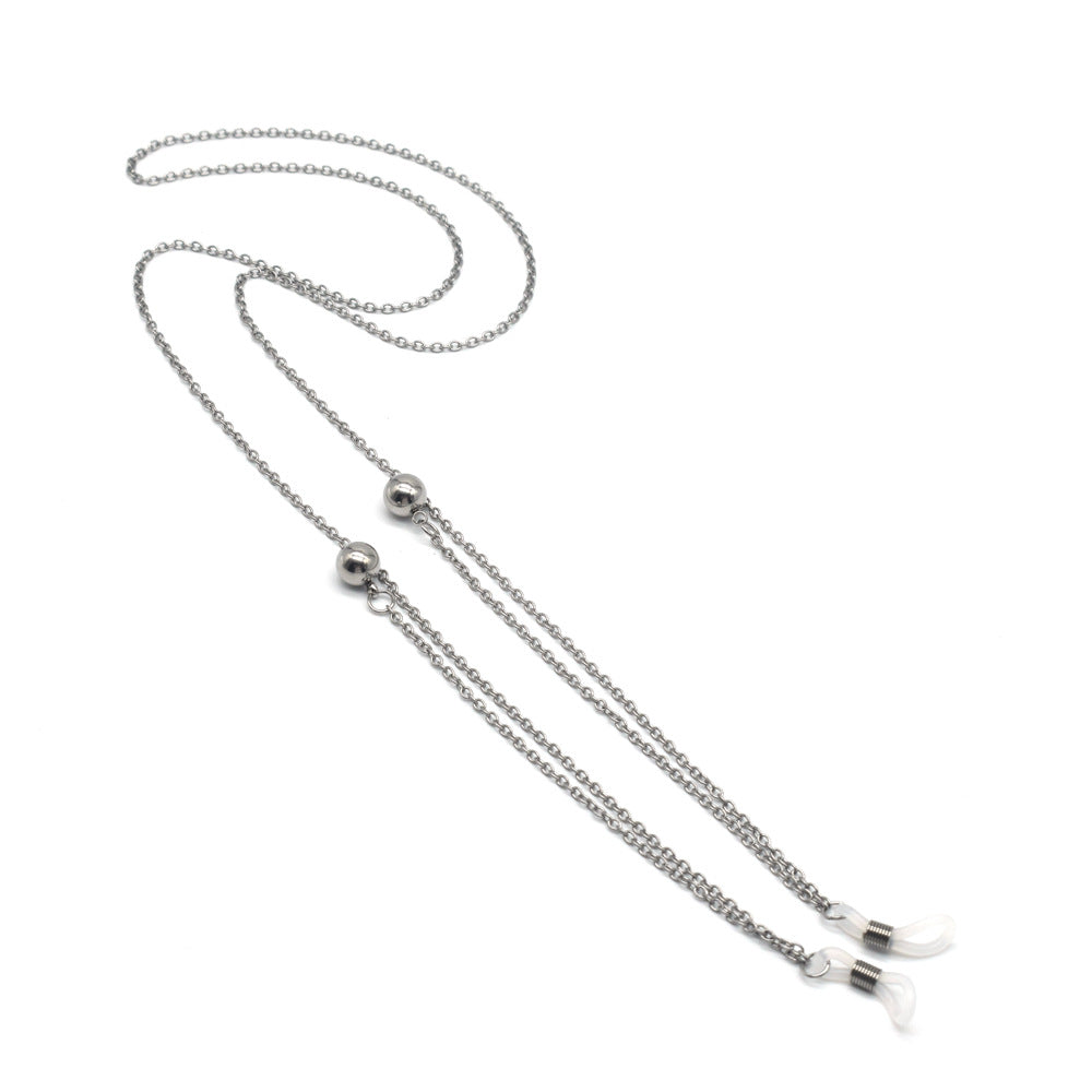 Contemporary Metallic Eyewear Chain Kalsten