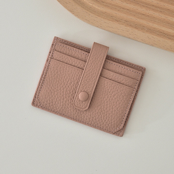 Textured Leather Card Holder Kalsten