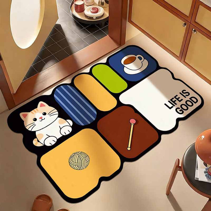 Nature-Themed Decorative Floor Mat