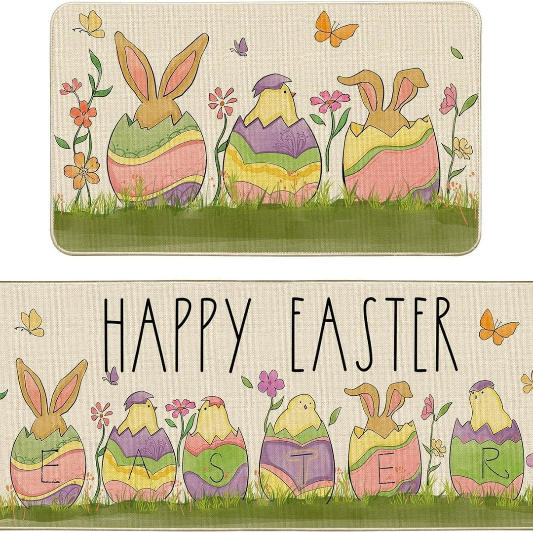 Decorative Bunny Print Runner Mat Kalsten