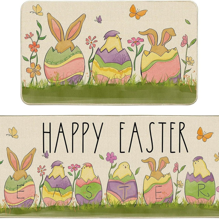 Decorative Bunny Print Runner Mat Kalsten