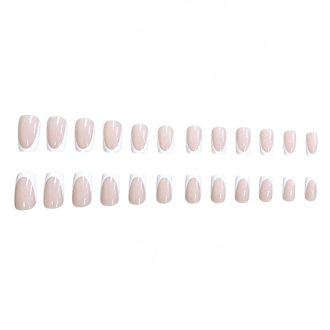 Classic French Tip Nail Art Extensions Kalsten