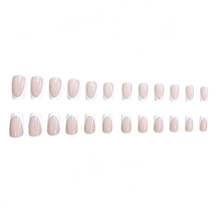 Classic French Tip Nail Art Extensions Kalsten