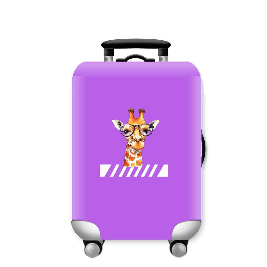 Unisex hard-shell suitcase with funny giraffe design Kalsten