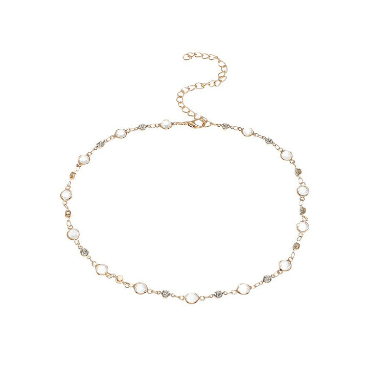 Elegant Crystal Embellished Anklet Kalsten