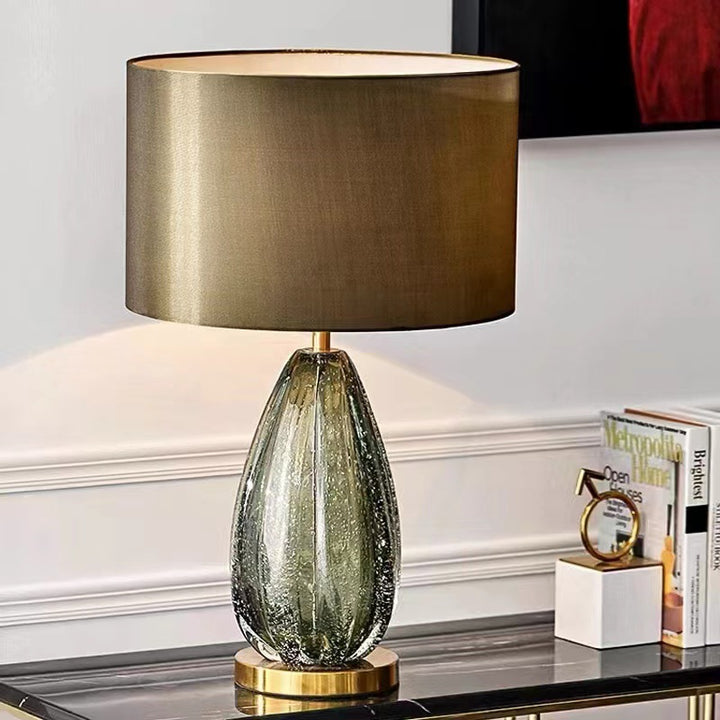 Modern Textured Glass Table Lamp