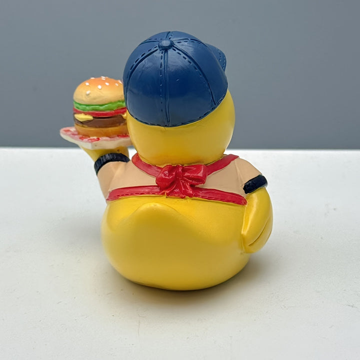 Funny rubber duck as grill master Kalsten