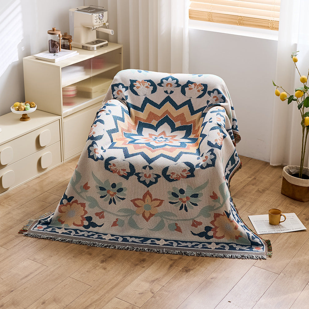 Artistic Jacquard Throw Blanket