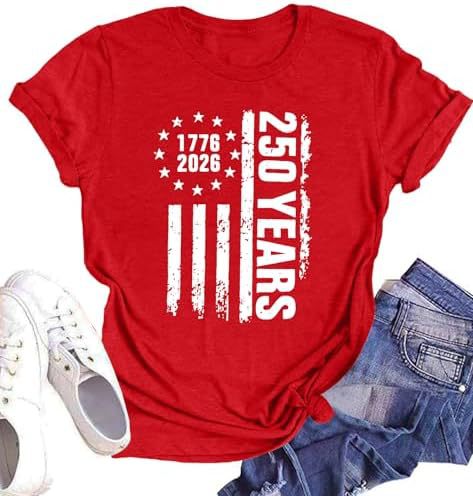 Unisex nan Patriotic semiquincentennial graphic cotton tee with distressed American flag and We the People print Kalsten