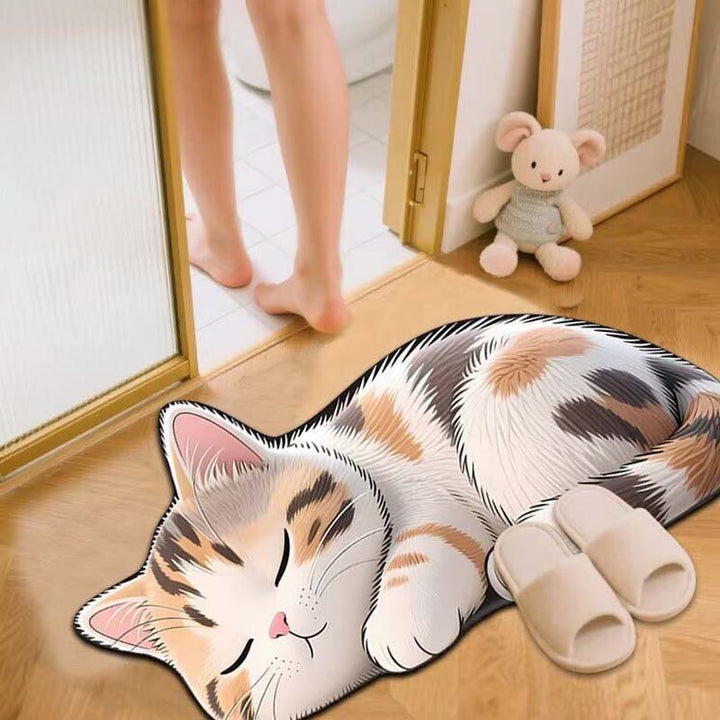 Cat Shaped  Bath Mat