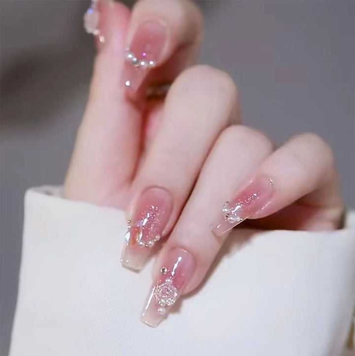 Decorative Transparent Press-On Nail Tips Kalsten