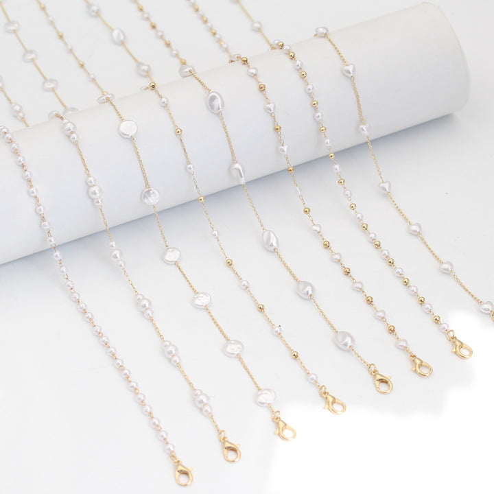 Pearl-Accented Eyewear Chain Kalsten