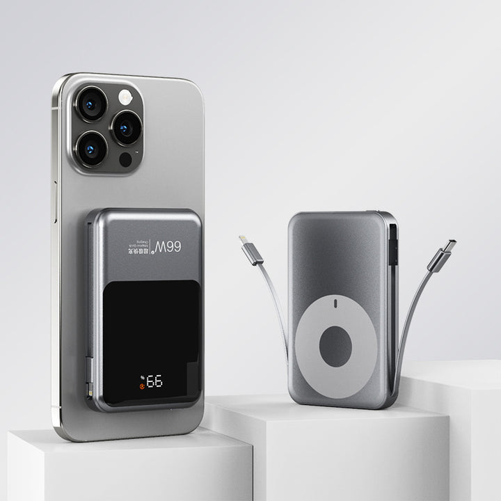 Magnetic Power Bank with Integrated Qi Charger Kalsten
