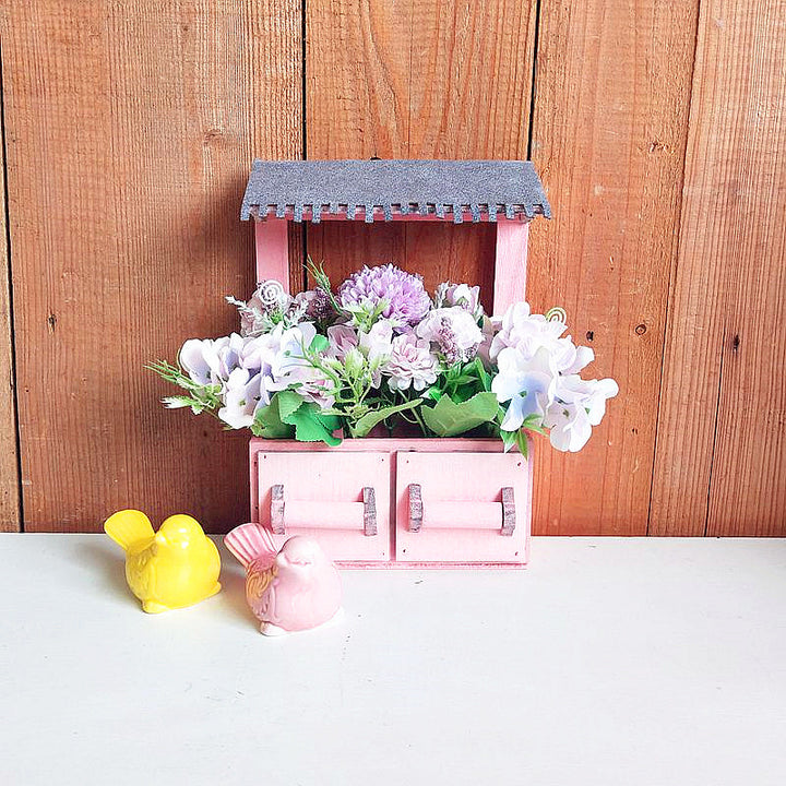 Decorative Flower Pot Box with Roof