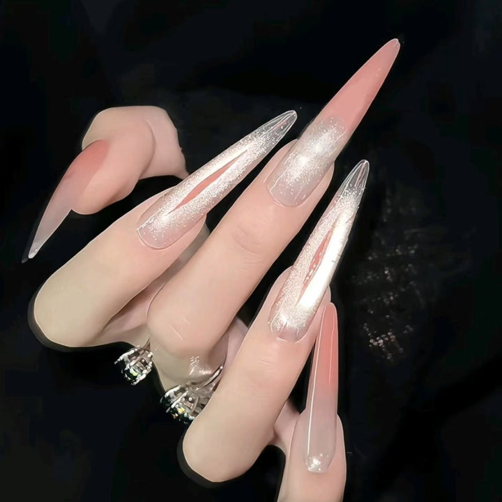 Glossy Acrylic Nail Extensions Kalsten