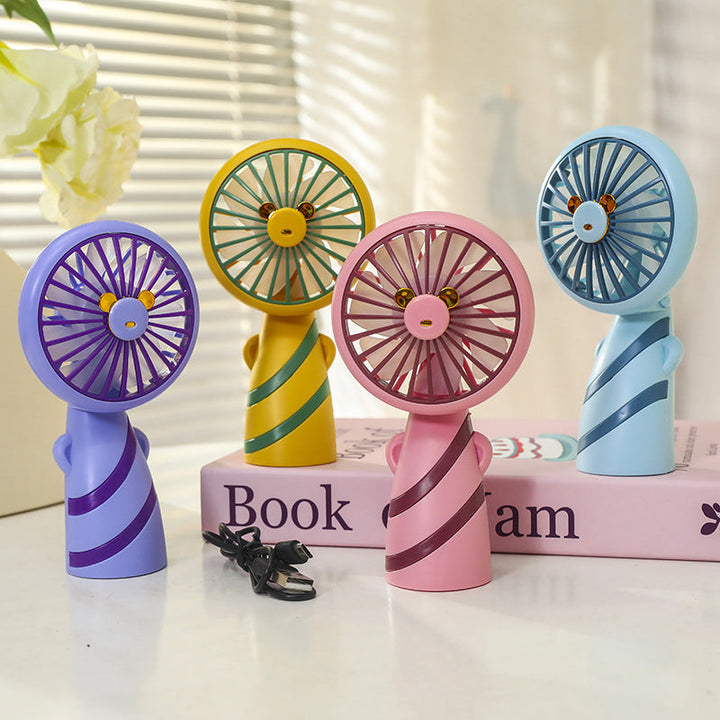 Women's Portable Mini Handheld Fan with USB Charging Function and Ergonomic Design Kalsten