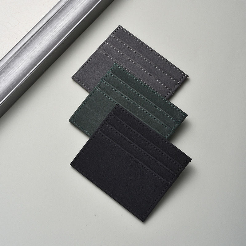 Textured Leather Card Holder