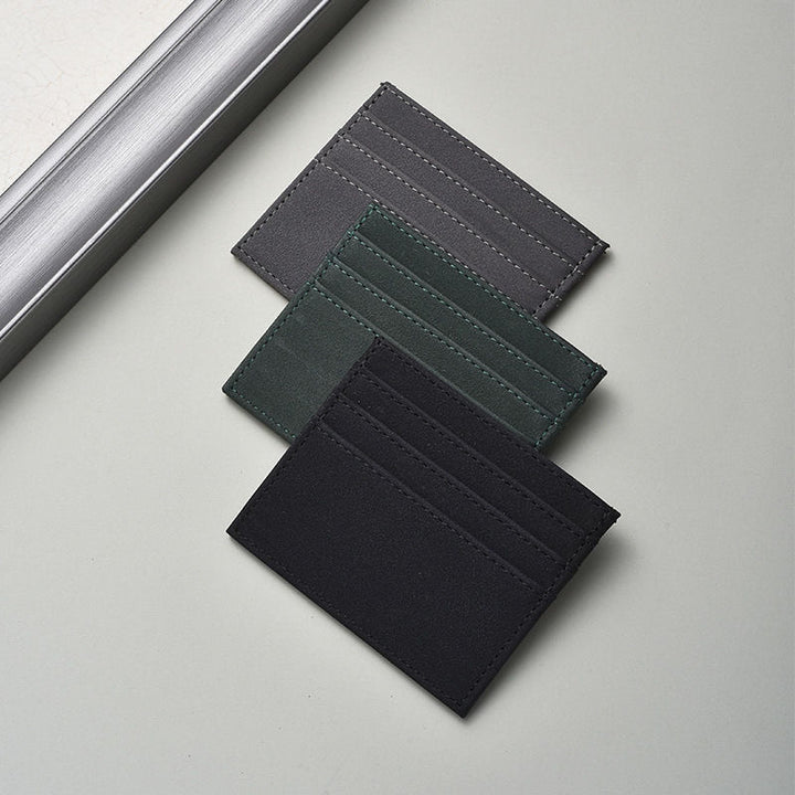 Textured Leather Card Holder