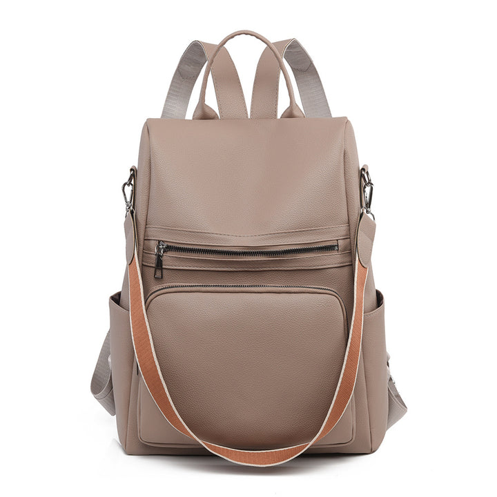 Structured Leather Travel Backpack Kalsten