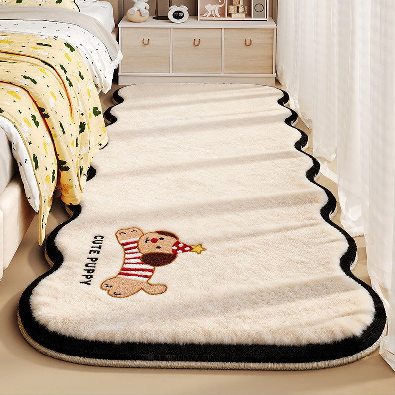 Plush Cartoon-Themed Area Rug