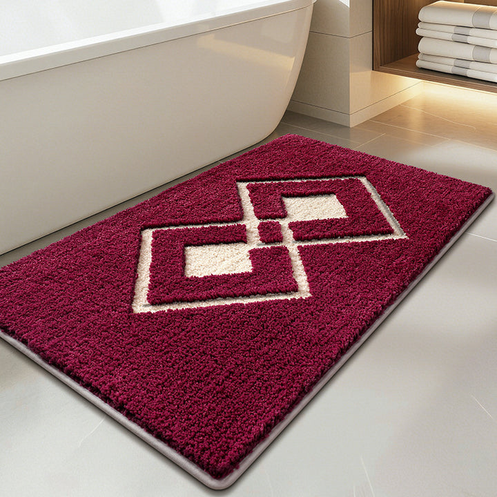 Plush Textured Bathroom Bath Mat Kalsten