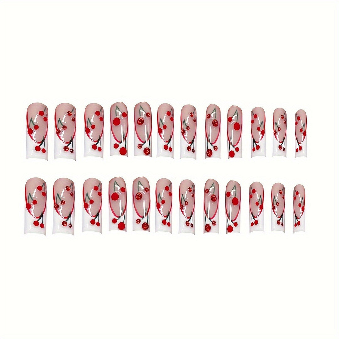 Cherry Blossom Themed Press-On Nails Kalsten