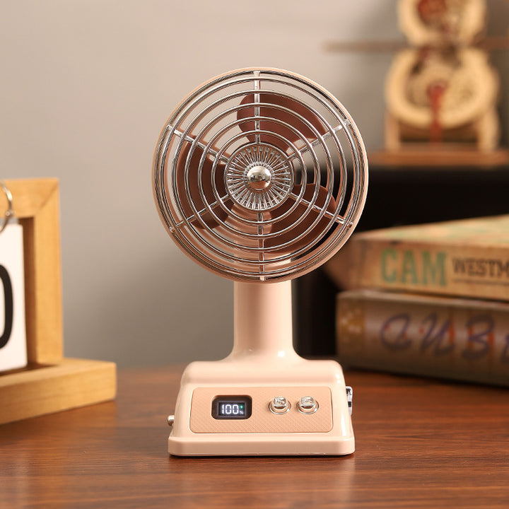 Unisex Portable Table Fan with Digital Display and Flexible Tilt Function Kalsten