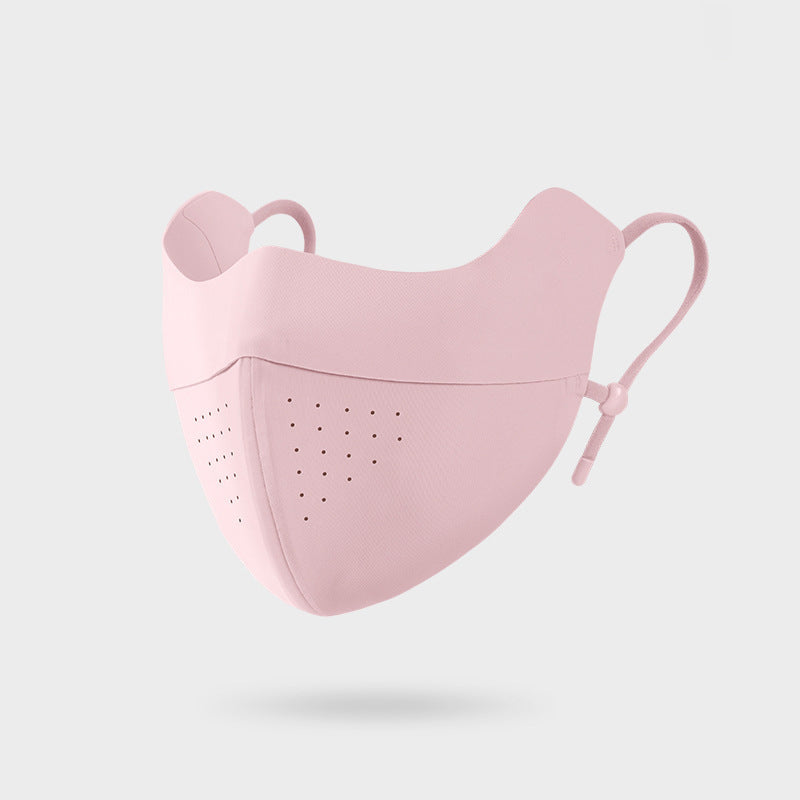 Contoured Multi-Layer Breathable Perforated Reusable Face Mask with Adjustable Toggle Earloops Kalsten
