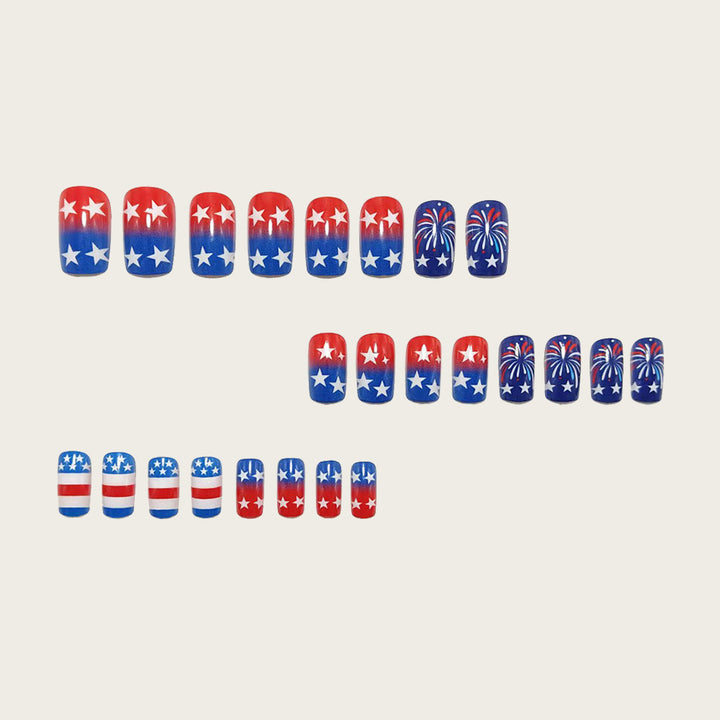 Creative Nail Art with Patriotic Designs Kalsten