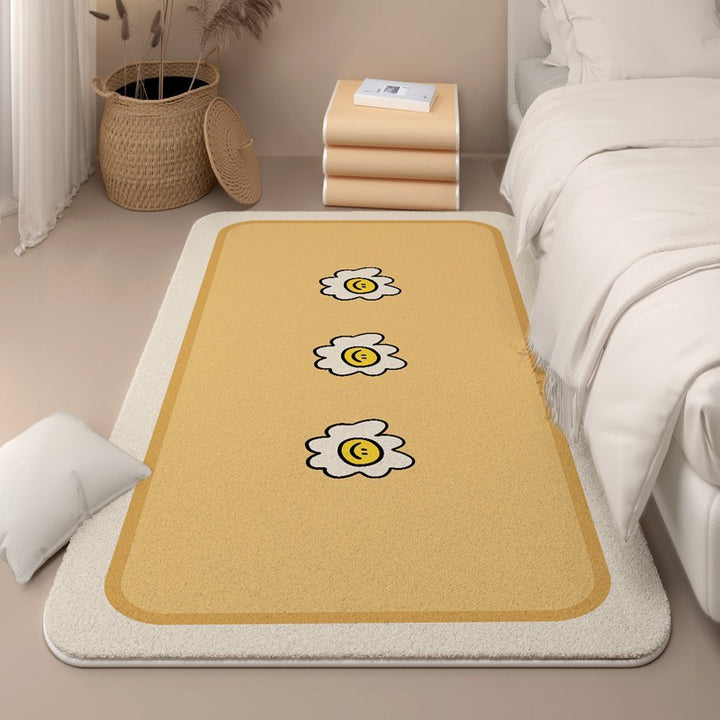 Cute Floral-Themed Memory Foam Area Rug Kalsten