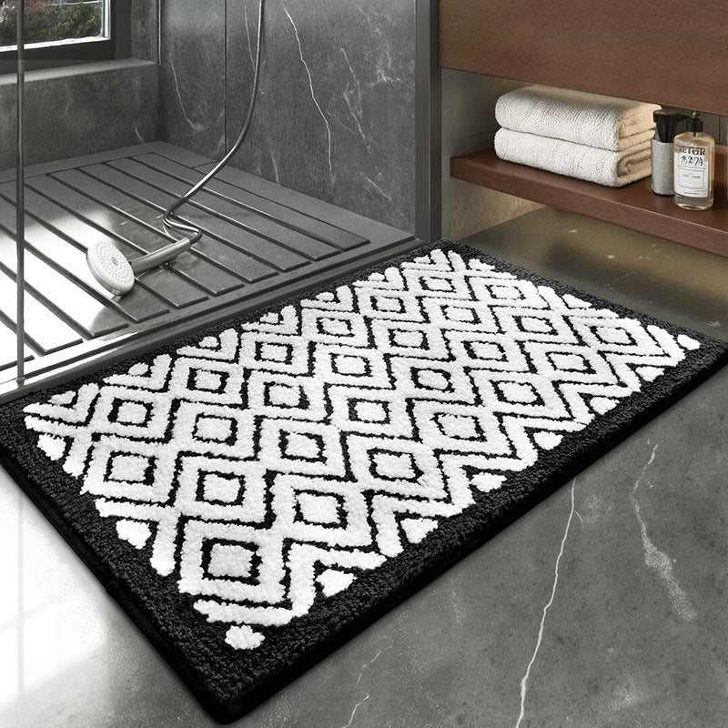 Playful UFO-Themed Bathroom Rug