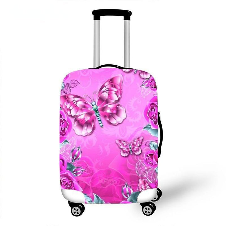 Women's hardshell travel suitcase with floral design Kalsten