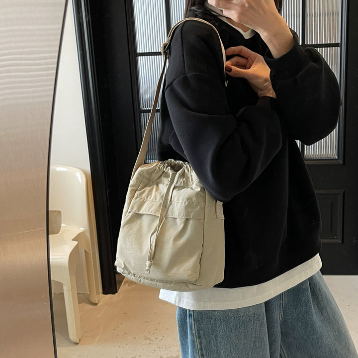 Casual Drawstring Bucket Bag Kalsten